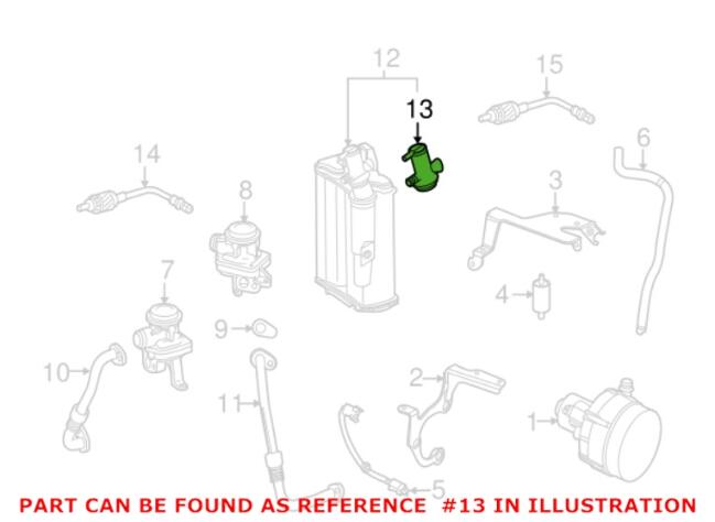 Mercedes Vapor Canister Purge Solenoid 2044700193